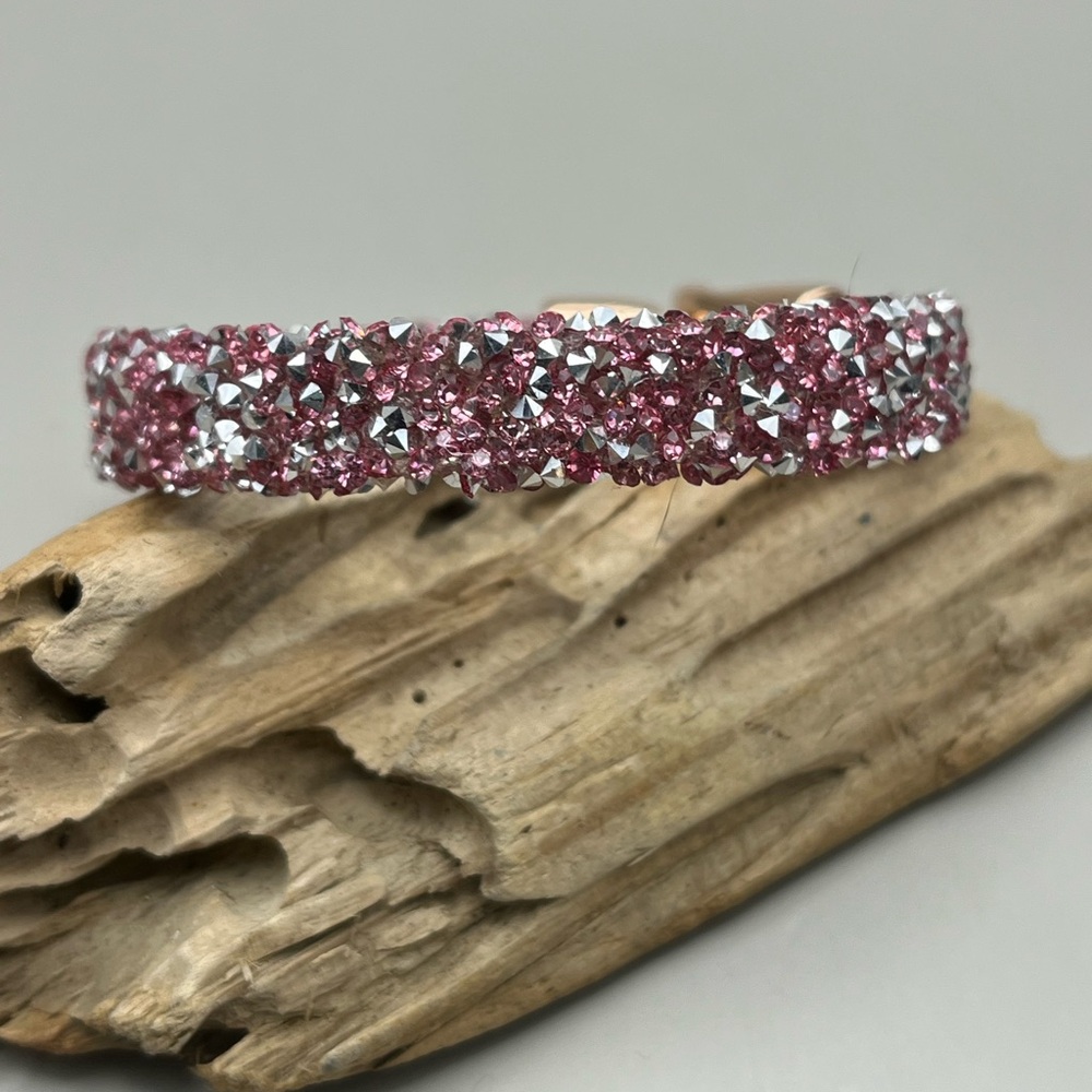 Elegant Pink Crystal Bracelet